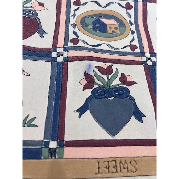 Canvas Cute Cat Tote Bag, Double-Sided Print 80s Style Quilt Grandma Decor - Picture 5 of 5